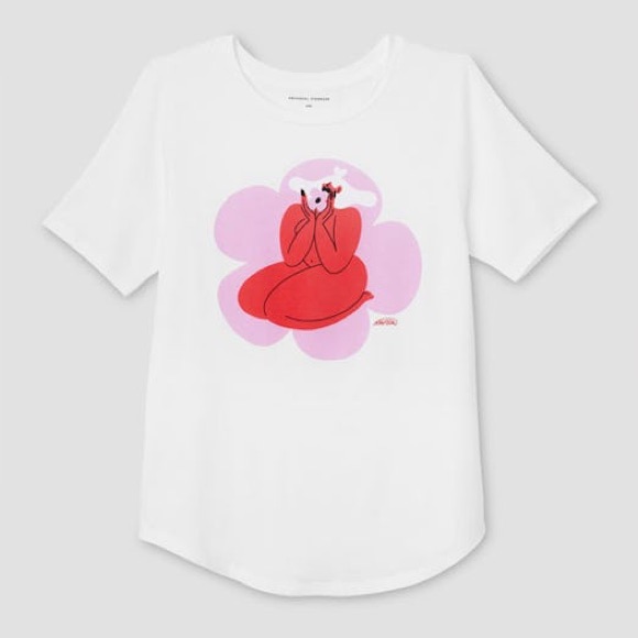 Nwt Universal Standard Size 4xs (00-0) Evermothers Tee By Marylou Faure White